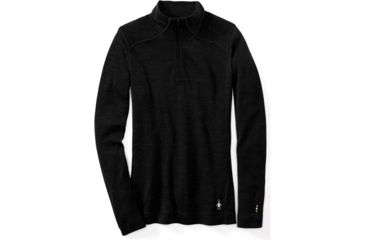 Image of Smartwool Merino 250 Baselayer 1/4 Zip - Womens, Black, Medium, SW0NP221001-M