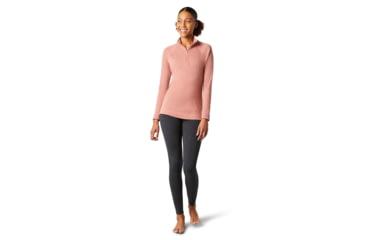 Image of Smartwool Merino 250 Baselayer 1/4 Zip - Womens, Canyon Rose Heather, Small, SW016373C93-S