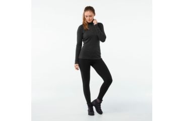 Image of Smartwool Merino 250 Baselayer 1/4 Zip - Womens, Charcoal Heather, Large, SW0NP221010-L