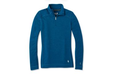 Image of Smartwool Merino 250 Baselayer 1/4 Zip - Womens, Deep Marlin Heather, Extra Small, SW0NP221C52-XS
