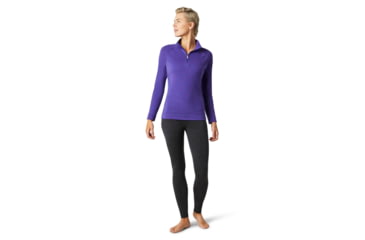Image of Smartwool Merino 250 Baselayer 1/4 Zip - Womens, Desert Orchid Heather, Small, SW016373C97-S