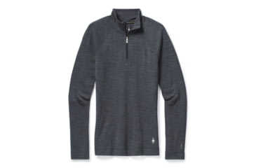 Image of Smartwool Merino 250 Baselayer 1/4 Zip - Womens, Medium Gray Heather, Extra Small, SW016373084-XS
