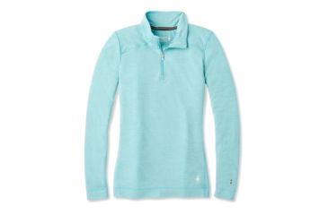 Image of Smartwool Merino 250 Baselayer 1/4 Zip - Womens, Nile Blue Heather, Extra Small, SW0NP221B47-XS