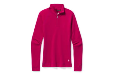 Image of Smartwool Merino 250 Baselayer 1/4 Zip - Womens, Very Berry Heather, Medium, SW016373E24-M