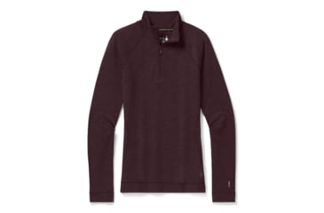 Image of Smartwool Merino 250 Baselayer 1/4 Zip - Womens, Woodsmoke Heather, Extra Large, SW016373B85-XL