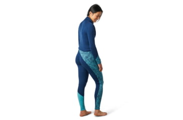 Image of Smartwool Merino 250 Baselayer Colorblock Bottom - Womens, Wave Blue Traced Dahlia, Extra Large, SW016383E39-XL