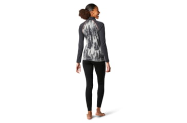 Image of Smartwool Merino 250 Baselayer Pattern 1/4 Zip - Womens, Light Gray Forest Scape, Small, SW016375F51-S