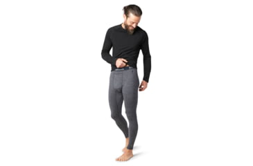 Image of Smartwool Merino 250 Baselayer Pattern Bottom - Mens, Medium Gray Tick Stitch, Small, SW016363B99-S