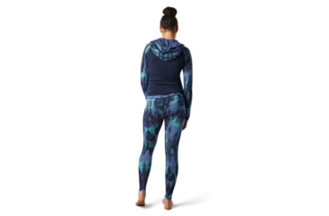 Image of Smartwool Merino 250 Baselayer Pattern Bottom - Womens, Deep Navy Forest Scape, Extra Small, SW019243E43-XS