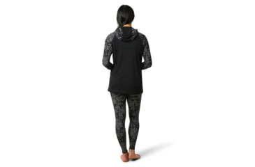 Image of Smartwool Merino 250 Drape Neck Hoodie - Womens, Black Digital Snowflake, Medium, SW019244E36-M