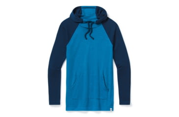 Image of Smartwool Merino 250 Drape Neck Hoodie - Womens, Ocean Abyss Heather, Extra Small, SW019244E22-XS