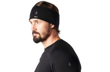 Image of Smartwool Merino 250 Reversible Headband, Black/Charcoal Heater, 1FM, SW0SC969A41-1FM