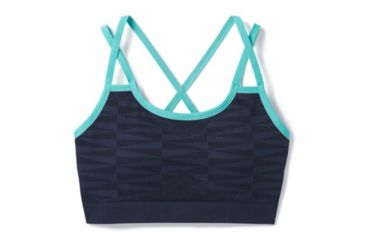 Image of Smartwool Merino Seamless Strappy Bra - Womens, Deep Navy, Extra Large, SW016154092-XL