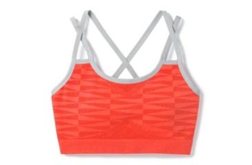 Image of Smartwool Merino Seamless Strappy Bra - Womens, Habanero, Extra Large, SW016154A15-XL