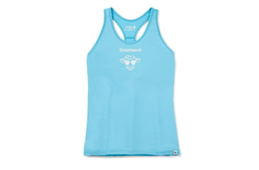 Image of Smartwool Merino Sport 150 Aviator Sheep Graphic Tank - Womens, Ocean Spray, Small, SW016542J29S