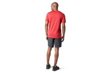 Image of Smartwool Merino Sport 150 Logo Graphic Tee - Mens, Chili Pepper Heather, Small, SW016292B95-S