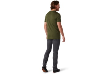 Image of Smartwool Merino Sport 150 Mountain Ventures Tee - Mens, Moss Green Heather, Extra Large, SW000368B45-XL