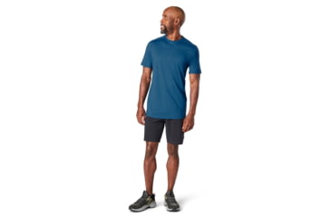Image of Smartwool Merino Sport 150 Tech Tee - Mens - Mens, Light Neptune Blue Heather, Medium, SW015161G16M