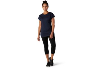 Image of Smartwool Merino Sport 150 Tee - Womens, Deep Navy, Medium, SW016137092-M
