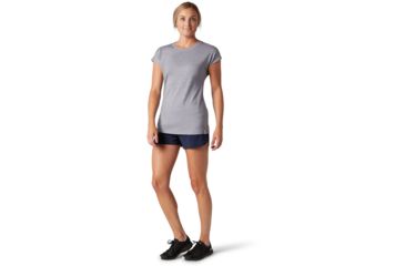 Image of Smartwool Merino Sport 150 Tee - Womens, Light Gray Heather, Extra Small, SW016137545-XS
