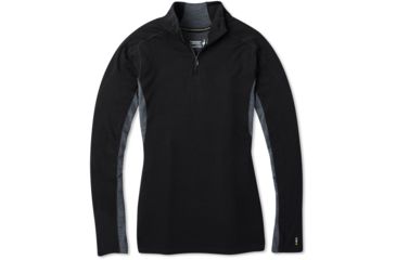 Image of Smartwool Merino Sport 250 Long Sleeve 1/4 Zip - Womens, Black, Small, SW019251001-S