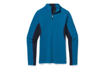 Image of Smartwool Merino Sport 250 Long Sleeve 1/4 Zip - Womens, Ocean Abyss, Small, SW019251E21-S