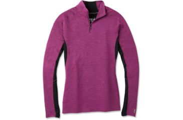 Image of Smartwool Merino Sport 250 Long Sleeve 1/4 Zip - Womens, Sangria Heather, Extra Small, SW019251B49-XS