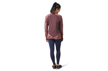 Image of Smartwool Merino Sport 250 Long Sleeve 1/4 Zip - Womens, Woodsmoke Geode Pattern, Medium, SW019251E46-M