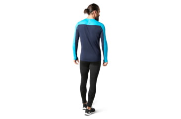 Image of Smartwool Merino Sport 250 Long Sleeve Crew - Mens, Sea Blue/Deep Navy, Extra Large, SW019023E82-XL