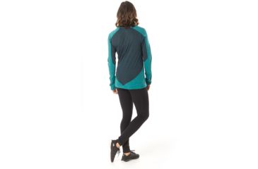 Image of Smartwool Merino Sport 250 Long Sleeve Crew - Womens, Peacock Heather, Medium, SW019250B78-M