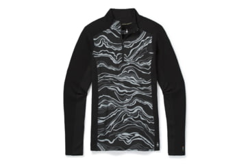 Image of Smartwool Merino Sport 250 Wind 1/2 Zip - Womens, Black, Small, SW016330001-S