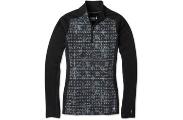 Image of Smartwool Merino Sport 250 Wind 1/2 Zip - Womens, Black, Extra Large, SW019252001-XL