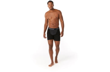 Image of Smartwool Merino Sport 250 Wind Boxer Brief - Mens, Black, Medium, SW019030001-M