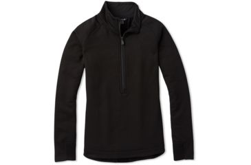 Image of Smartwool Merino Sport Fleece 1/2 Zip Pullover - Womens, Black, Medium, SW019256001-M