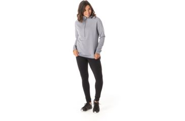 Image of Smartwool Merino Sport Fleece 1/2 Zip Pullover - Womens, Light Gray Heather, Extra Small, SW019256545-XS