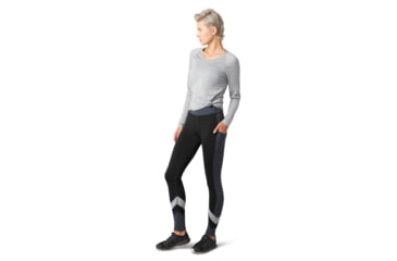 Image of Smartwool Merino Sport Fleece Colorblock Tight - Womens, Black, Large, SW016339001-L