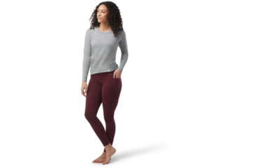 Image of Smartwool Merino Sport Moto Legging - Womens, K17 Black Cherry, Large, SW016337K17L