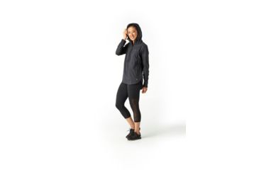 Image of Smartwool Merino Sport Ultra Light Anorak Pullover - Womens, Black, Small, SW016190001-S