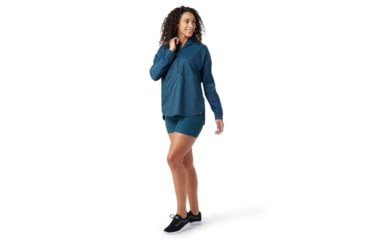 Image of Smartwool Merino Sport Ultra Light Anorak - Womens, Twilight Blue, Extra Small, SW016603G74XS
