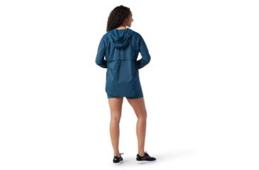 Image of Smartwool Merino Sport Ultra Light Anorak - Womens, Twilight Blue, Extra Small, SW016603G74XS