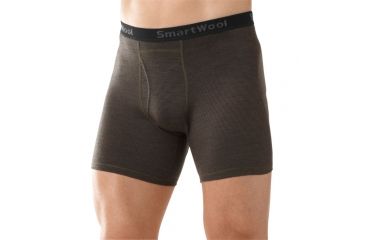 Image of Smartwool NTS Micro 150 Boxer Brief - Men's-Pattern Taupe-XX-Large
