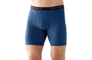 Image of Smartwool NTS Micro 150 Boxer Brief - Men's-Small-Cadet Blue