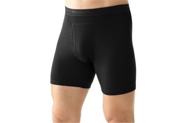 Image of Smartwool NTS Micro 150 Boxer Brief - Men's-Black-Medium