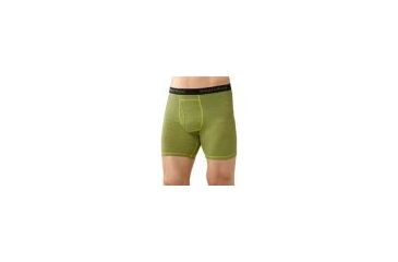 Image of Smartwool NTS Micro 150 Boxer Brief - Men's-Pattern Green-Medium