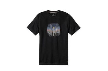 Image of Smartwool NTS Micro 150 Tee Charley Harper National Park Poster Cactus - Mens, Black, Small, SW016052001S