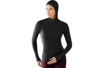 Image of Smartwool NTS Mid 250 Full Zip Hoody - Women's-Black-X-Large