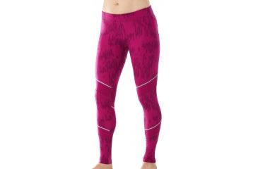 Image of Smartwool Phd Printed Tight - Women's-Berry-Medium