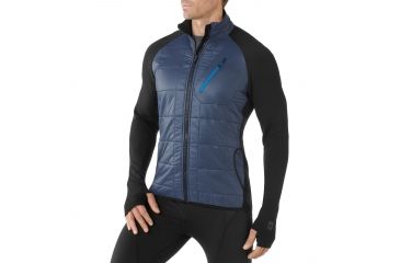 Image of Smartwool PhD Smartloft Divide Full Zip Jacket - Men's-Deep Navy-Small