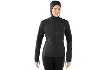 Image of Smartwool PhD SmartLoft Divide Hoody Sport Jacket - Women's-Black-Small