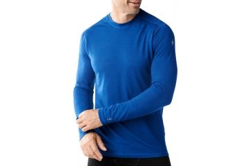 Image of Smartwool PhD Ultra Light Long Sleeve Top - Men's-Dark Blue-Medium